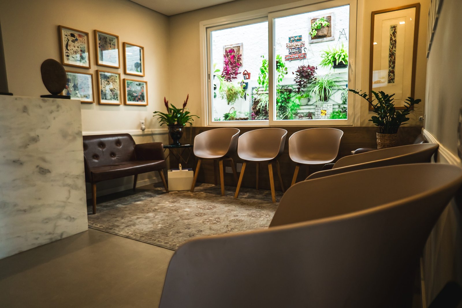 Sala de espera da Clínica da Memória